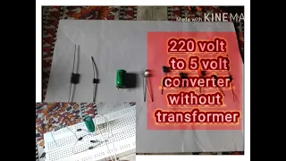 How To Convert 220V AC To 5V DC Without Transformer and low cost