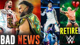 Roman Reigns Vs Seth Rollins VERY BAD NEWS 😓! Randy Orton RETIREMENT | Jey Uso CRITICISED | WWE News