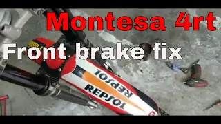 Montesa cota 4rt front brake disc replacement trails bike maintenance