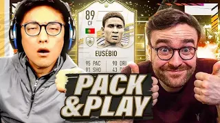 I packed Eusebio... FIFA 21 Pack and play with AJ3 ft. Itani (watch til the end)
