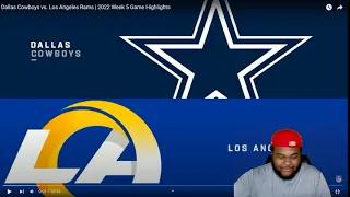 Dallas Cowboys vs. Los Angeles Rams | 2022 Week 5 Game Highlights(REACTIONS)