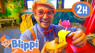 Blippi Visits a Science Museum! | 2 HOURS OF BLIPPI SCIENCE VIDEOS FOR KIDS!