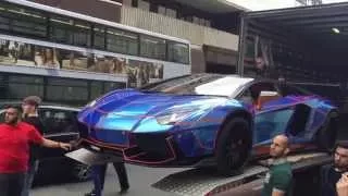 Lamborghini Liberty Walk Aventador with ArmyTrix Exhaust - First time in Europe!