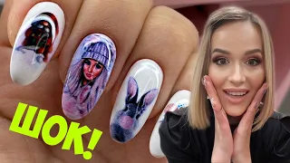 Любой дизайн ногтей за 20 секунд😍 Шок 😱 Маникюр с принтером О2 Nails