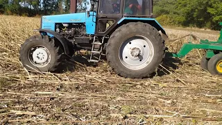 No-Till сіємо пшеницю по стоячому соняшнику ДД-750.