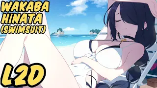 [Blue Archive] Wakaba Hinata (Swimsuit) L2D [ENG SUB]