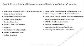 All About Resistors - Measurement of Resistance Value - Resistors Presentation Series Part 5