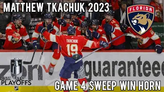 Matthew Tkachuk 2023 Game 4 Sweep Win Horn