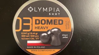 OLYMPIA HEAVY DOMED PELLETS TESTED 🔫