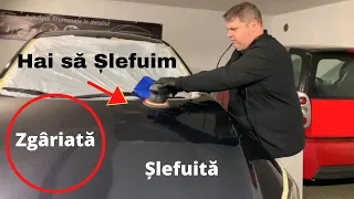 Șlefuire Umedă Vopsea Auto / Eliminare Zgârieturi Adânci