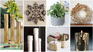 أفكار ✨ عندك رول كرتون اصنعي اجمل ديكورات ومنظمات لبيتك بأقل تكلفة ♻️#craft #diy #deco #ideas