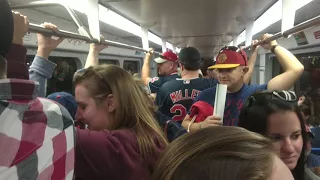 Boarding and Riding RTA Rapid Transit Train - Cleveland, Ohio