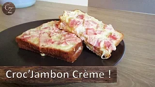 Croque Monsieur Fondant au Jambon et à la Crème Fraîche.