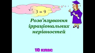 Ірраціональні нерівності