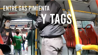 G4s pimient4 al interior del transmilenio en Bogotá  | Dubsgalleyfest | graffiti tags y stickers