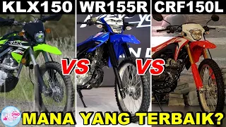 Adu Ketangguhan Yamaha WR 115R vs Honda CRF 150L vs Kawasaki KLX 150, Mana Yang Terbaik?