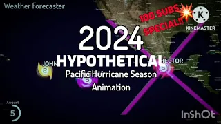 2024 Hypothetical Pacific Hurricane Season Animation