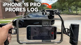 How to Record ProRes Log 4K 60fps iPhone 15 Pro using External USB C Storage SAMSUNG T7