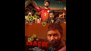 Thalapathy Vijay VS Dhanush Movies Worldwide Boxoffice Collection # shorts