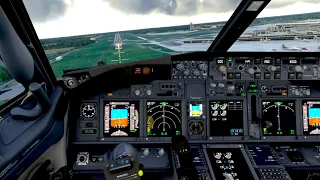 Windy Landing into Dublin - Boeing 737-800 - MSFS 2020