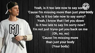 Sorry (Lyrics) by Justin Bieber 💟