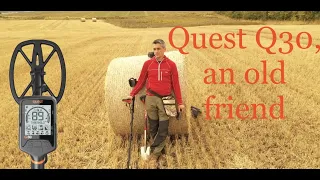 Returning to an old friend, the Quest Q30,metal detecting with my favourite machine!