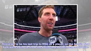Watch: Dirk Nowitzki receives standing ovation in final game at MSG