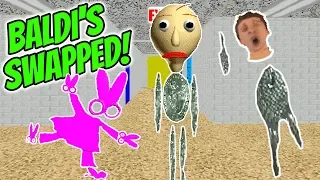 BALDI IS SWAPPED WITH THE SHINY QUARTER! | Baldi's Character And Item Swapped Basics | New Baldi Mod