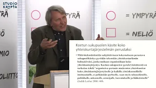 Naisen ja miehen sukupuolieroon perustuvan avioliiton murentaminen luo kulttuurista kaaosta