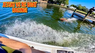 I Raced A Jet Ski With My RC Speed Boat!