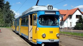 Mitfahrt mit der Linie 4 von     Bad Tabarz nach Gotha (1/2)