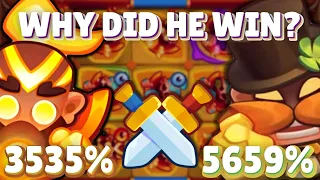 Rush Royale | WHY DID HE WIN? | MAX MONK 3535% VS MAX BRUISER 5659%