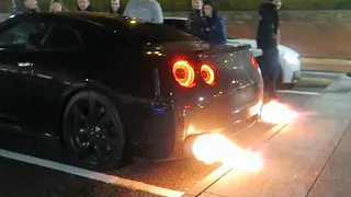 INSANE 700 BHP R35 GTR FLAMES, REVS & DRIFTING! - STAGE 4.5 GTR!