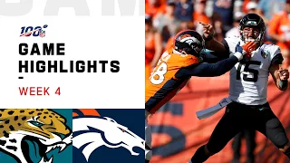 Jaguars vs. Broncos Week 4 Highlights | NFL 2019
