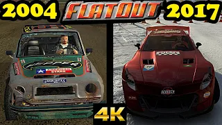 Evolution of FlatOut games (2004-2017)