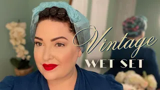 My Step-by-Step Vintage WET SET Hair Tutorial