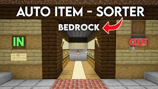 Automatic Sorting System MCPE / Minecraft Bedrock ! (1.17 | 1.16) | Easy Design |