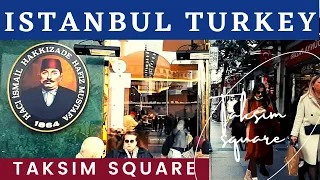 Taksim Siraselviler Avenue Istanbul 28 FEBRUARY 2022walking tour/ istanbultaksim square/4k UHD 60fps