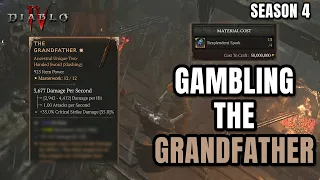 BIG GAMBA & 3 GRANDFATHER CRAFT SESSION - Diablo 4 Season 4