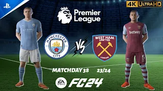 FC 24 - Man City vs. West Ham | Premier League Matchday 38 23/24 | PS5 [4K 60FPS]