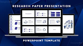 Research Paper Presentation Animated PowerPoint Template | DesignedEra