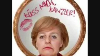 Lady Kanzler Küss mich Kanzler Angela Merkel Pokerface