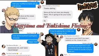 Haikyuu!! Kageyama and Tsukishima FLIRTING?! "Are they flirting or are they roasting each other?"2/2