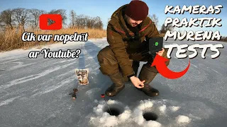 Līdaku cope ziemā! Cik var nopelnīt ar Youtube. Par Youtube naudu nopirku zemūdens kameru.