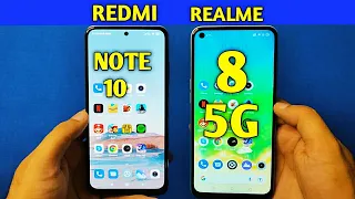 Realme 8 5G vs Redmi Note 10 SpeedTest & Camera Comparison |