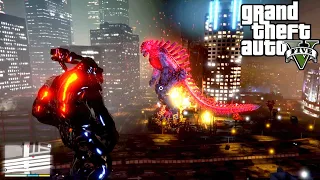 Mechagodzilla vs. Metalkong - Epic Battle (GTA 5)