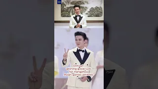 Dimash wishing good luck for Hangzhou Asian games athletes