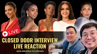 Miss Universe Philippines Closed Door Interview | Live Reaction