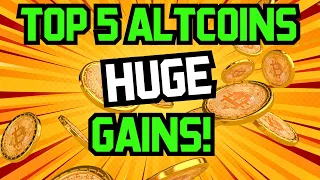 Top 5 Altcoins To Buy Now And Become A Millionaire! (HUGE GAINS)