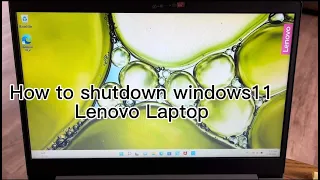 How to Shutdown lenovo laptop windows11